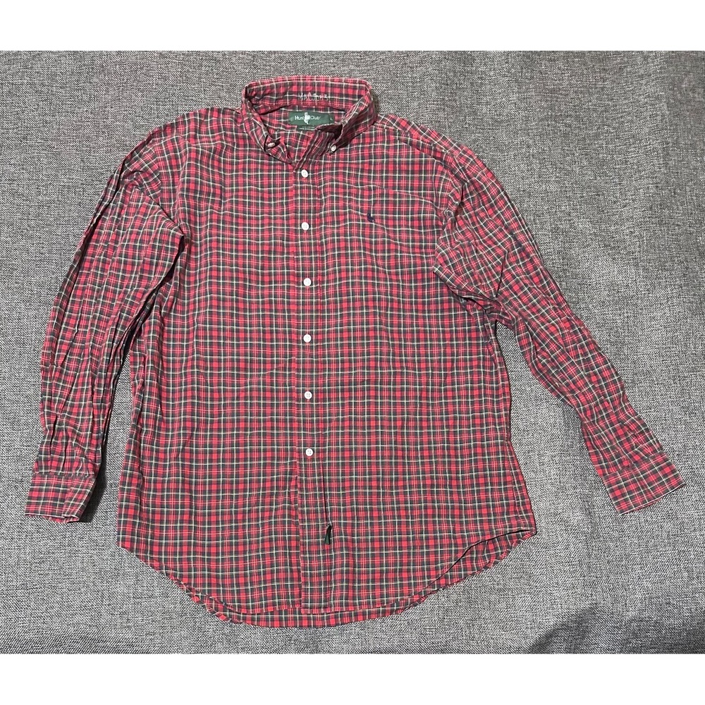 Hunt Club Men's L Plaid Long Sleeve Shirt‎